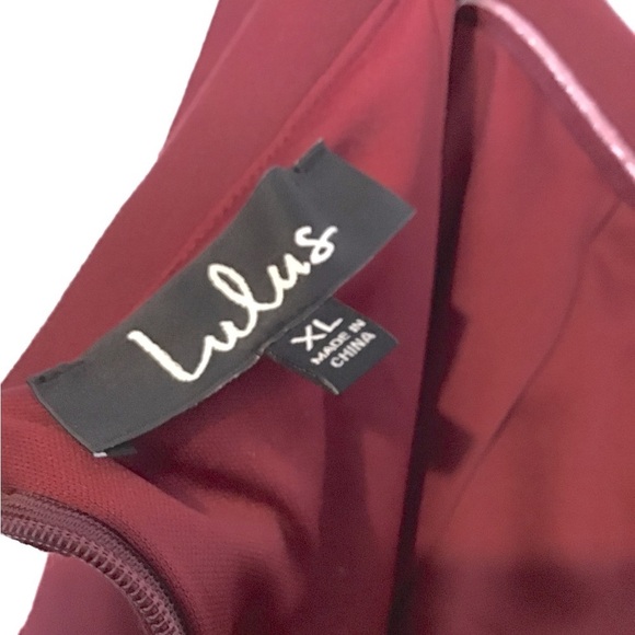 Lulu's Off-Shoulder Burgundy Mini Dress - Picture 10 of 13